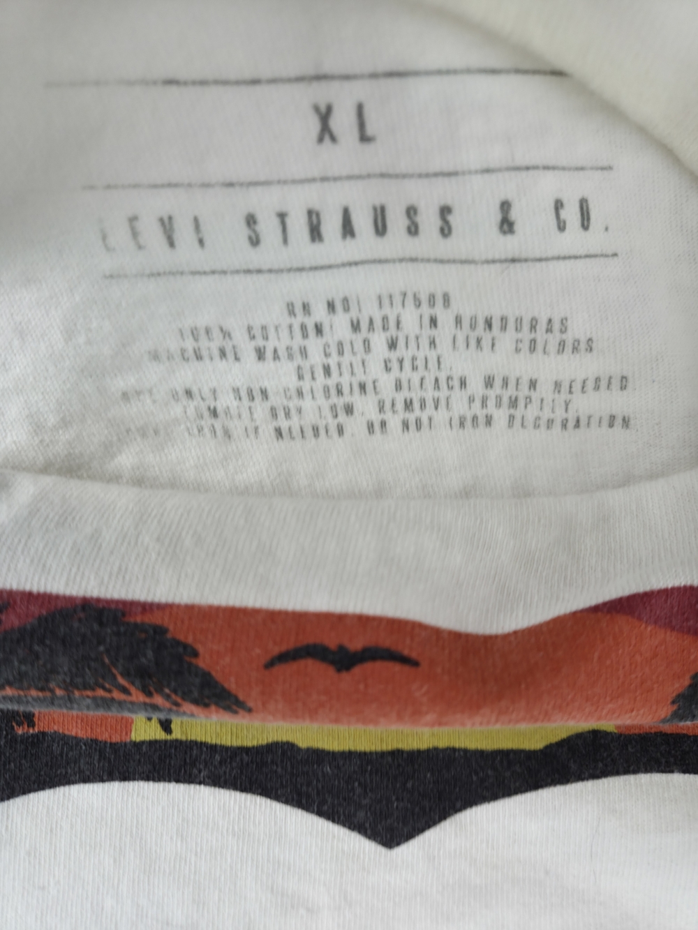 Retrofit Cream Short-Sleeve Tee with Black Wing Graphic - Picture 2 of 12